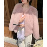 ピンク | ファーショートコート フェイクファー もこもこ | Riff