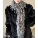 グレー | ファーマフラー ショール フェイクファー | Riff