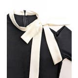 ワンショルリボンミニニットワンピース 配色リボン リブニット | Riff | 詳細画像22