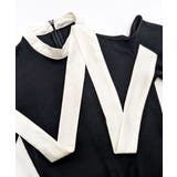 ワンショルリボンミニニットワンピース 配色リボン リブニット | Riff | 詳細画像23