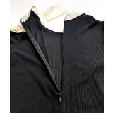 ワンショルリボンミニニットワンピース 配色リボン リブニット | Riff | 詳細画像24