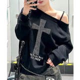 クロスデザイントップス ロゴプリント ロゴ | Riff | 詳細画像7 