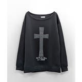 クロスデザイントップス ロゴプリント ロゴ | Riff | 詳細画像8 