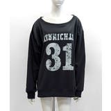 ナンバーロゴプリントオフショルスウェット ワンショル トレーナー | Riff | 詳細画像12