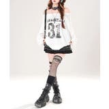 ナンバーロゴプリントオフショルスウェット ワンショル トレーナー | Riff | 詳細画像5