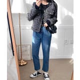 ツイードノーカラージャケット ツイードジャケット フリンジ | Riff | 詳細画像11 