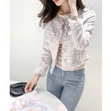 ツイードノーカラージャケット ツイードジャケット フリンジ | Riff | 詳細画像22 