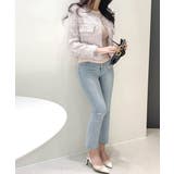 ツイードノーカラージャケット ツイードジャケット フリンジ | Riff | 詳細画像23 