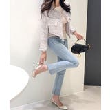 ツイードノーカラージャケット ツイードジャケット フリンジ | Riff | 詳細画像24 