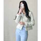 ツイードノーカラージャケット ツイードジャケット フリンジ | Riff | 詳細画像33 