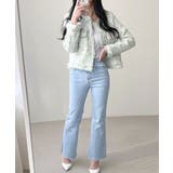 ツイードノーカラージャケット ツイードジャケット フリンジ | Riff | 詳細画像34 