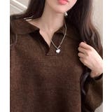 ポロ襟風ニットプルオーバー セーター オーバーサイズ | Riff | 詳細画像14 