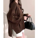 ポロ襟風ニットプルオーバー セーター オーバーサイズ | Riff | 詳細画像15 