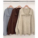 ポロ襟風ニットプルオーバー セーター オーバーサイズ | Riff | 詳細画像2 