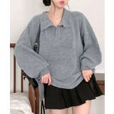 ポロ襟風ニットプルオーバー セーター オーバーサイズ | Riff | 詳細画像23 