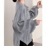 ポロ襟風ニットプルオーバー セーター オーバーサイズ | Riff | 詳細画像27 