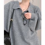 ポロ襟風ニットプルオーバー セーター オーバーサイズ | Riff | 詳細画像29 