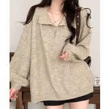 ポロ襟風ニットプルオーバー セーター オーバーサイズ | Riff | 詳細画像3 