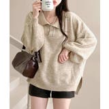 ポロ襟風ニットプルオーバー セーター オーバーサイズ | Riff | 詳細画像6 