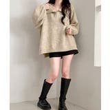 ポロ襟風ニットプルオーバー セーター オーバーサイズ | Riff | 詳細画像8 