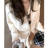 ダブルジップニット&ミニニットスカート セットアップ カーディガン | Riff | 詳細画像12 