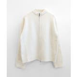 ダブルジップニット&ミニニットスカート セットアップ カーディガン | Riff | 詳細画像23 