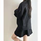 ダブルジップニット&ミニニットスカート セットアップ カーディガン | Riff | 詳細画像3 