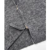 ダブルジップニット&ミニニットスカート セットアップ カーディガン | Riff | 詳細画像33 