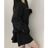 ダブルジップニット&ミニニットスカート セットアップ カーディガン | Riff | 詳細画像4 