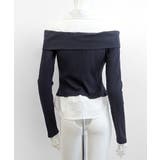 オフショルトップスレイヤード風シャツ フェイクレイヤード ドッキング | Riff | 詳細画像28 