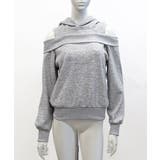 オープンショルダーフードスウェット 肩開き レイヤード | Riff | 詳細画像8 