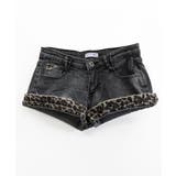 折り返しヒョウ柄デニムショートパンツ 短パン ショート丈 | Riff | 詳細画像18 