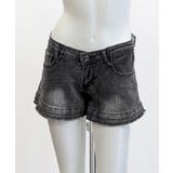 折り返しヒョウ柄デニムショートパンツ 短パン ショート丈 | Riff | 詳細画像22 