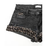 折り返しヒョウ柄デニムショートパンツ 短パン ショート丈 | Riff | 詳細画像23 