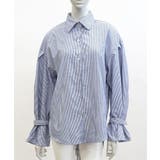 ストライプシャツ オーバーサイズ ロングシャツ | Riff | 詳細画像15 