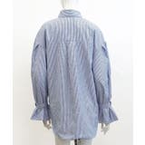 ストライプシャツ オーバーサイズ ロングシャツ | Riff | 詳細画像17 