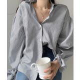 ストライプシャツ オーバーサイズ ロングシャツ | Riff | 詳細画像9 