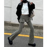 レイヤードスカートパンツ 重ね着風 ロングパンツ | Riff | 詳細画像11 