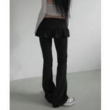 レイヤードスカートパンツ 重ね着風 ロングパンツ | Riff | 詳細画像17 