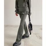 レイヤードスカートパンツ 重ね着風 ロングパンツ | Riff | 詳細画像4 