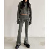 レイヤードスカートパンツ 重ね着風 ロングパンツ | Riff | 詳細画像5 