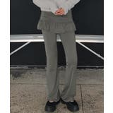 レイヤードスカートパンツ 重ね着風 ロングパンツ | Riff | 詳細画像6 