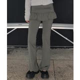 レイヤードスカートパンツ 重ね着風 ロングパンツ | Riff | 詳細画像7 