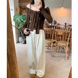 オフショルフロントリボントップス オフショルダー Tシャツ | Riff | 詳細画像17 