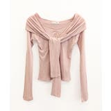 オフショルフロントリボントップス オフショルダー Tシャツ | Riff | 詳細画像20 