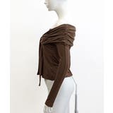 オフショルフロントリボントップス オフショルダー Tシャツ | Riff | 詳細画像23 