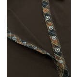 ポロ襟チェック柄切り替えトップス 衿付き Vネック | Riff | 詳細画像25 