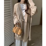 ロングニットカーディガン トグルボタン ガウン | Riff | 詳細画像10