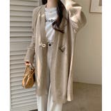 ロングニットカーディガン トグルボタン ガウン | Riff | 詳細画像11