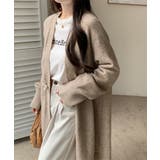 ロングニットカーディガン トグルボタン ガウン | Riff | 詳細画像12